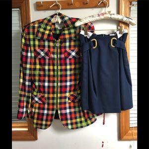 Blazer with matching skirt
